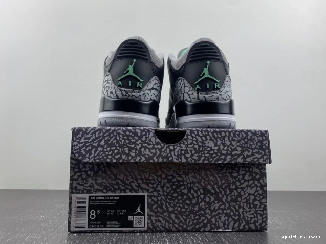 Rep Air 3 CT8532-031 Green Jordan Glow 0802